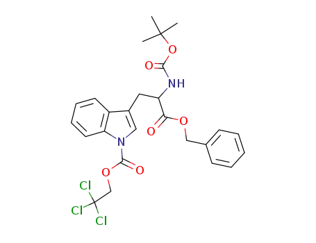 3-(2-Benzyloxycarbonyl-2-tert-butoxycarbonylamino-ethyl)-indole-1-carboxylic acid 2,2,2-trichloro-ethyl ester