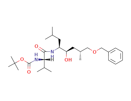 N-<(tert-butoxycarbonyl)-L-valyl>-(2R,4R,5S)-5-amino-1-(benzyloxy)-2,7-dimethyloctan-4-ol