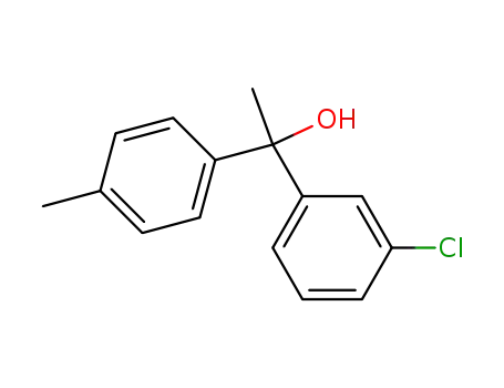 Molecular Structure of 86767-26-2 (Benzenemethanol, 3-chloro-a-methyl-a-(4-methylphenyl)-)