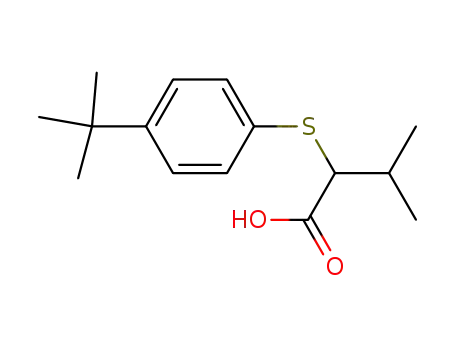 Butanoic acid, 2-[[4-(1,1-dimethylethyl)phenyl]thio]-3-methyl-