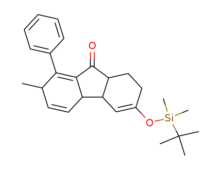 1,2,4a,4b,7,9a-hexahydro-7-methyl-8-phenyl-3-tert-butyldimethylsilyloxy-9H-fluoren-9-one