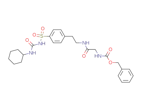 Carbamic acid,
[2-[[2-[4-[[[(cyclohexylamino)carbonyl]amino]sulfonyl]phenyl]ethyl]amino]-
2-oxoethyl]-, phenylmethyl ester