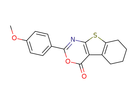 2-(4-Methoxyphenyl)-5,6,7,8-tetrahydro-4H-<1>benzothieno<2,3-d><1,3>oxazin-4-on