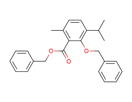 Benzoic acid, 6-methyl-3-(1-methylethyl)-2-(phenylmethoxy)-,
phenylmethyl ester