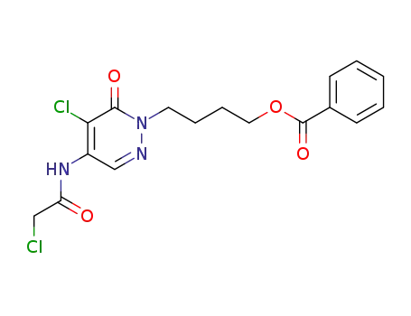 1-(4-benzoyloxybutyl)-5-chloro-4-(2-chloroacetamido)pyridazin-6-one