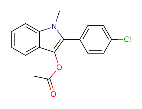 1H-Indol-3-ol, 2-(4-chlorophenyl)-1-methyl-, acetate (ester)