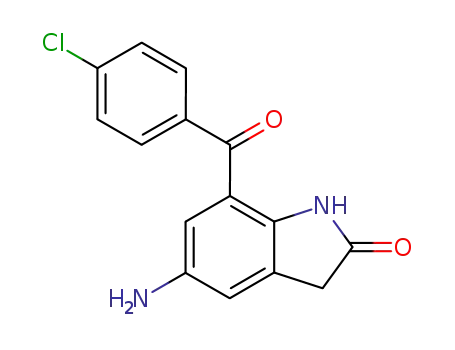 2H-Indol-2-one, 5-amino-7-(4-chlorobenzoyl)-1,3-dihydro-