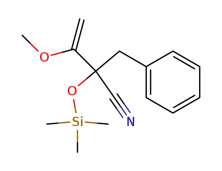 2-Benzyl-3-methoxy-2-trimethylsiloxy-3-butennitril