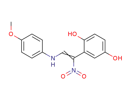 2-[(Z)-2-(4-Methoxy-phenylamino)-1-nitro-vinyl]-benzene-1,4-diol