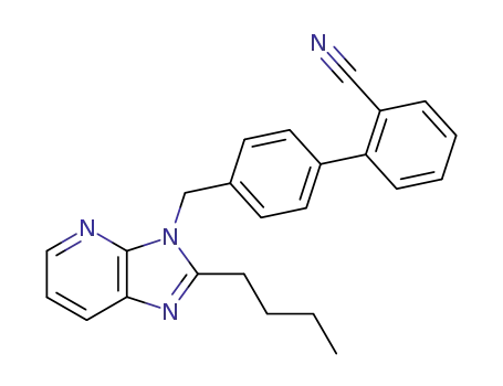 Molecular Structure of 133705-01-8 (4'-(2-n-butyl-3H-imidazo<4,5-b>pyridin-3-ylmethyl)biphenyl-2-carbonitrile)