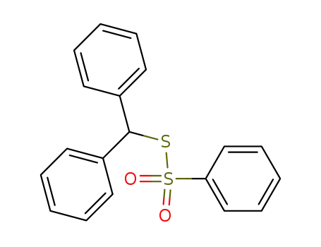 Molecular Structure of 93454-49-0 (Benzenesulfonothioic acid, S-(diphenylmethyl) ester)