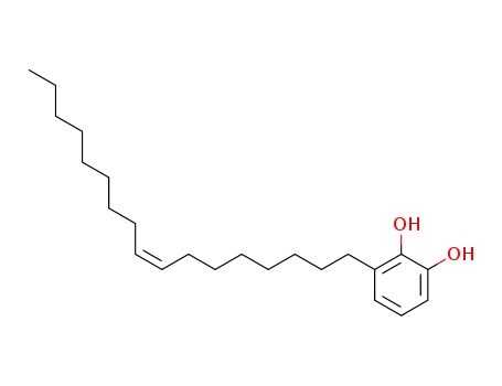 Molecular Structure of 54954-20-0 (1,2-Benzenediol, 3-(8Z)-8-heptadecenyl-)