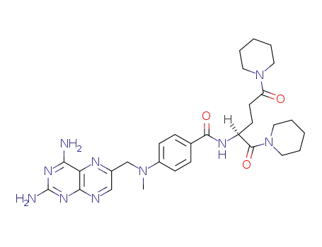 4-[(2,4-Diamino-pteridin-6-ylmethyl)-methyl-amino]-N-[(S)-4-oxo-1-(piperidine-1-carbonyl)-4-piperidin-1-yl-butyl]-benzamide