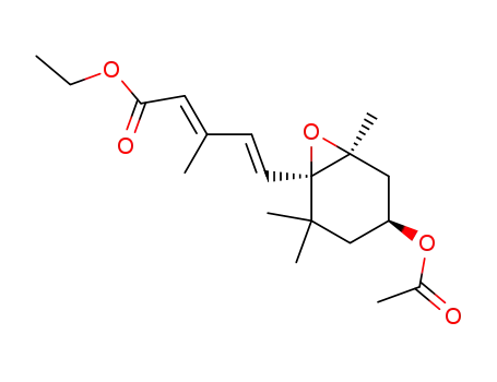 <(3S,5S,6R)-3-acetoxy-5,6-epoxy-5,6-dihydro-β-ionyliden>essigsaueure-aethylester