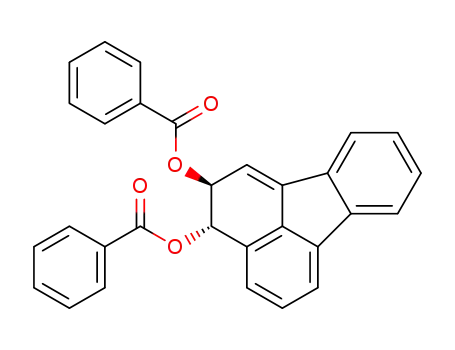 Molecular Structure of 83291-44-5 ((2S,3S)-2,3-dihydrofluoranthene-2,3-diyl dibenzoate)