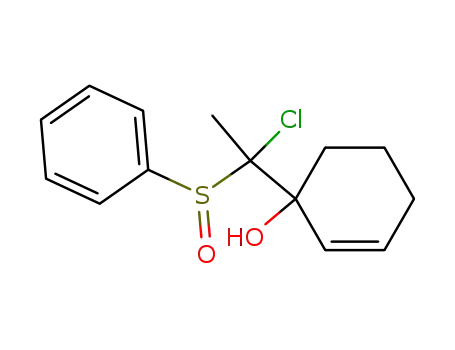 1-(1-Benzenesulfinyl-1-chloro-ethyl)-cyclohex-2-enol