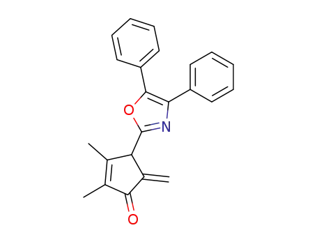 4-(4,5-Diphenyl-oxazol-2-yl)-2,3-dimethyl-5-methylene-cyclopent-2-enone