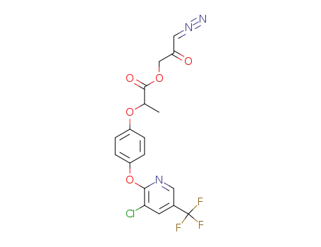 Propanoic acid,
2-[4-[[3-chloro-5-(trifluoromethyl)-2-pyridinyl]oxy]phenoxy]-,
3-diazo-2-oxopropyl ester