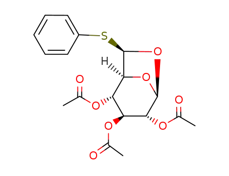 .베타.-D-글루코피라노스, 1,6-무수-6-C-(페닐티오)-, 트리아세테이트, (6R)-