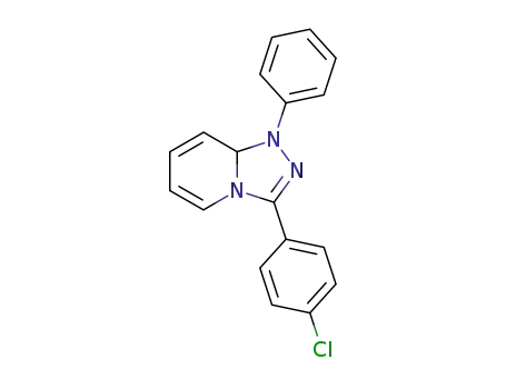 Molecular Structure of 117600-57-4 (1,2,4-Triazolo[4,3-a]pyridine, 3-(4-chlorophenyl)-1,8a-dihydro-1-phenyl-)