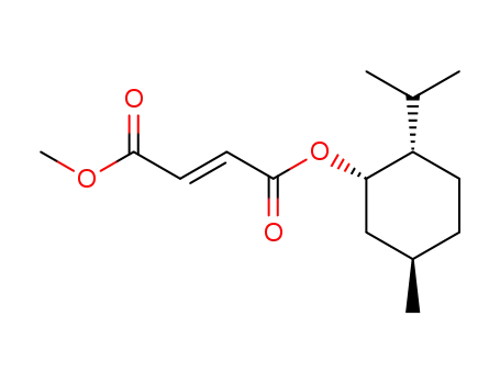 Molecular Structure of 76529-73-2 ((E)-But-2-enedioic acid (1S,2S,5R)-2-isopropyl-5-methyl-cyclohexyl ester methyl ester)