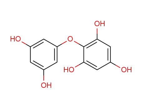 Molecular Structure of 61237-21-6 (2-(3,5-Dihydroxyphenoxy)-1,3,5-benzenetriol)