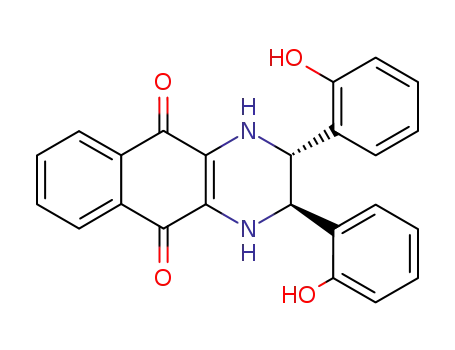 (2R,3R)-2,3-Bis-(2-hydroxy-phenyl)-1,2,3,4-tetrahydro-benzo[g]quinoxaline-5,10-dione