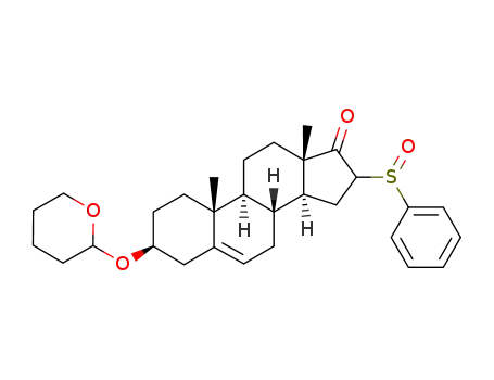 3β-hydroxy-16ξ-phenylsulfinyl-5-androsten-17-one 3-tetrahydropyranyl ether
