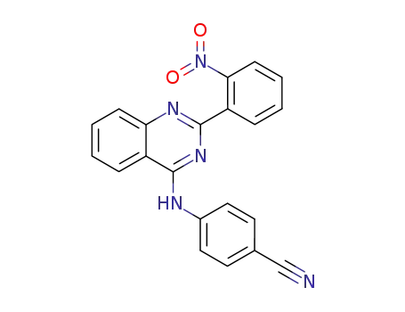 Benzonitrile, 4-[[2-(2-nitrophenyl)-4-quinazolinyl]amino]-