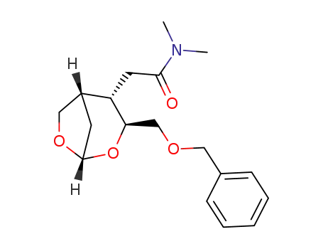 2-((1S,3S,4S,5S)-3-Benzyloxymethyl-2,7-dioxa-bicyclo[3.2.1]oct-4-yl)-N,N-dimethyl-acetamide