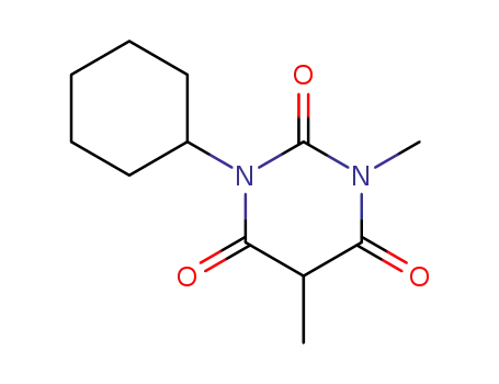 2,4,6(1H,3H,5H)-Pyrimidinetrione, 1-cyclohexyl-3,5-dimethyl-