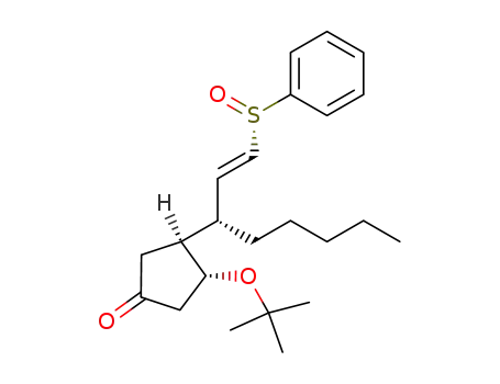 (1'RS,2'E,3RS,4SR,S<sub>S</sub>R<sub>S</sub>)-3-(1,1-dimethylethoxy)-4-<1'-pentyl-3'-(phenylsulfinyl)prop-2'-enyl>cyclopentanone