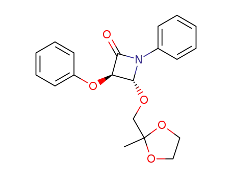 (3R,4R)-4-(2-Methyl-[1,3]dioxolan-2-ylmethoxy)-3-phenoxy-1-phenyl-azetidin-2-one