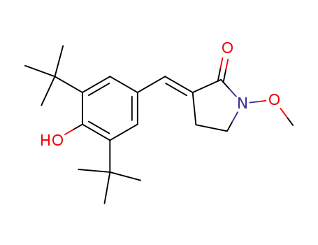 Molecular Structure of 107746-52-1 (3-[3,5-Di(tert-butyl)-4-hydroxybenzylidene]-1-methoxypyrrolidin-2-one)