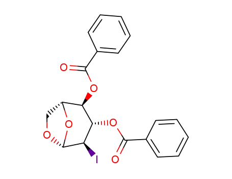 1,6-anhydro-3,4-di-O-benzoyl-2-deoxy-2-iodo-β-D-glucopyranose