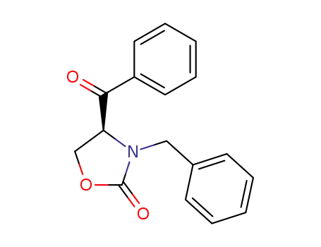 Molecular Structure of 157823-78-4 ((S)-4-Benzoyl-3-benzyl-oxazolidin-2-one)