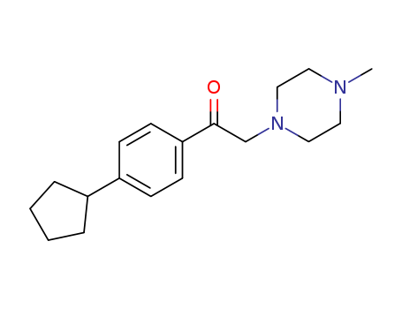 Ethanone, 1-(4-cyclopentylphenyl)-2-(4-methyl-1-piperazinyl)-