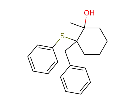 Cyclohexanol, 1-methyl-2-(phenylmethyl)-2-(phenylthio)-