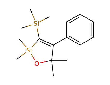 Molecular Structure of 61800-31-5 (1-Oxa-2-silacyclopent-3-ene,
2,2,5,5-tetramethyl-4-phenyl-3-(trimethylsilyl)-)