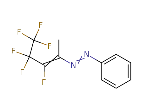 Molecular Structure of 76073-62-6 (Diazene, (2,3,3,4,4,4-hexafluoro-1-methyl-1-butenyl)phenyl-)