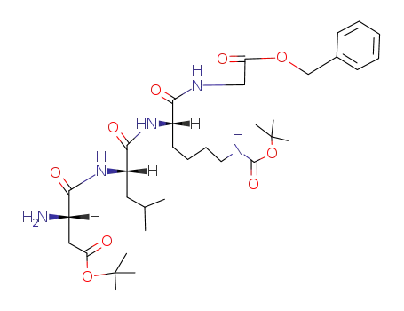 Molecular Structure of 143038-53-3 (H-Asp(OtBu)-Leu-Lys(Boc)-Gly-OBzl)