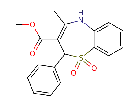2,5-dihydro-1,1-dioxo-4-methyl-2-phenyl-1,5-benzothiazepine-3-carboxylic acid methyl ester