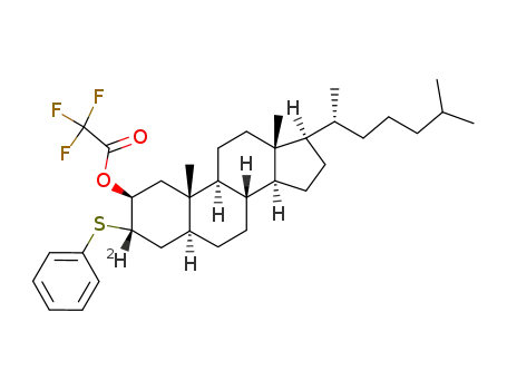 3α-phenylthio-2β-trifluoroacetoxy-<3β-(2)H>-5α-cholestane