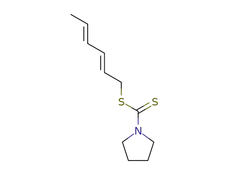 Pyrrolidine-1-carbodithioic acid (2E,4E)-hexa-2,4-dienyl ester