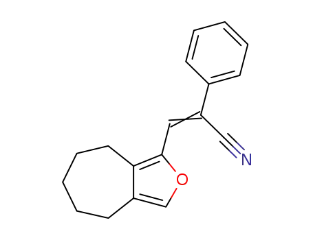 Benzeneacetonitrile,
a-[(5,6,7,8-tetrahydro-4H-cyclohepta[c]furan-1-yl)methylene]-, (E)-