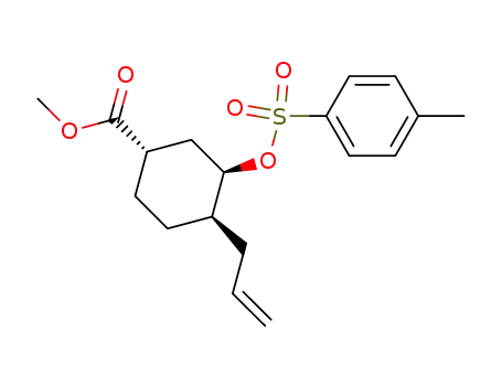 Molecular Structure of 102437-56-9 (methyl 4-allyl-3-(tosyloxy)cyclohexanecarboxylate)