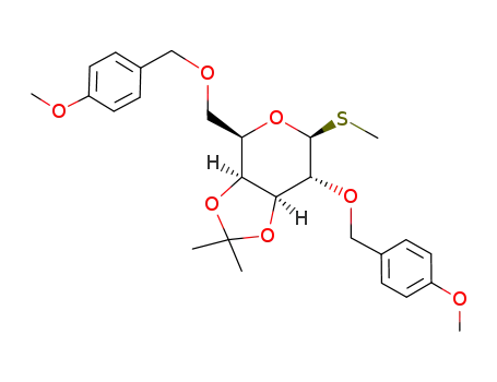 methyl 3,4-O-isopropylidene-2,6-di-O-(4-methoxybenzyl)-1-thio-β-D-galactopyranoside