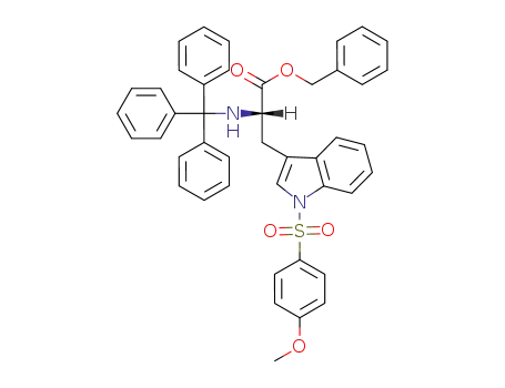 Molecular Structure of 83595-60-2 (Tr-Trp(Mbs)-OBzl)