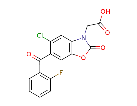 [5-chloro-6-(2-fluorobenzoyl)-2-benzoxazolinone-3-yl]acetic acid