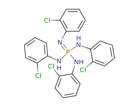 Molecular Structure of 112981-15-4 (Phosphorimidic triamide, N,N',N'',N'''-tetrakis(2-chlorophenyl)-)